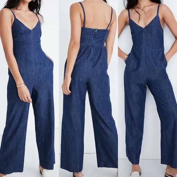 🆕 Madewell light denim jumpsuit